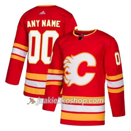 Miehille NHL Calgary Flames Pelipaita Custom Adidas Alternate 2018-19 Authentic